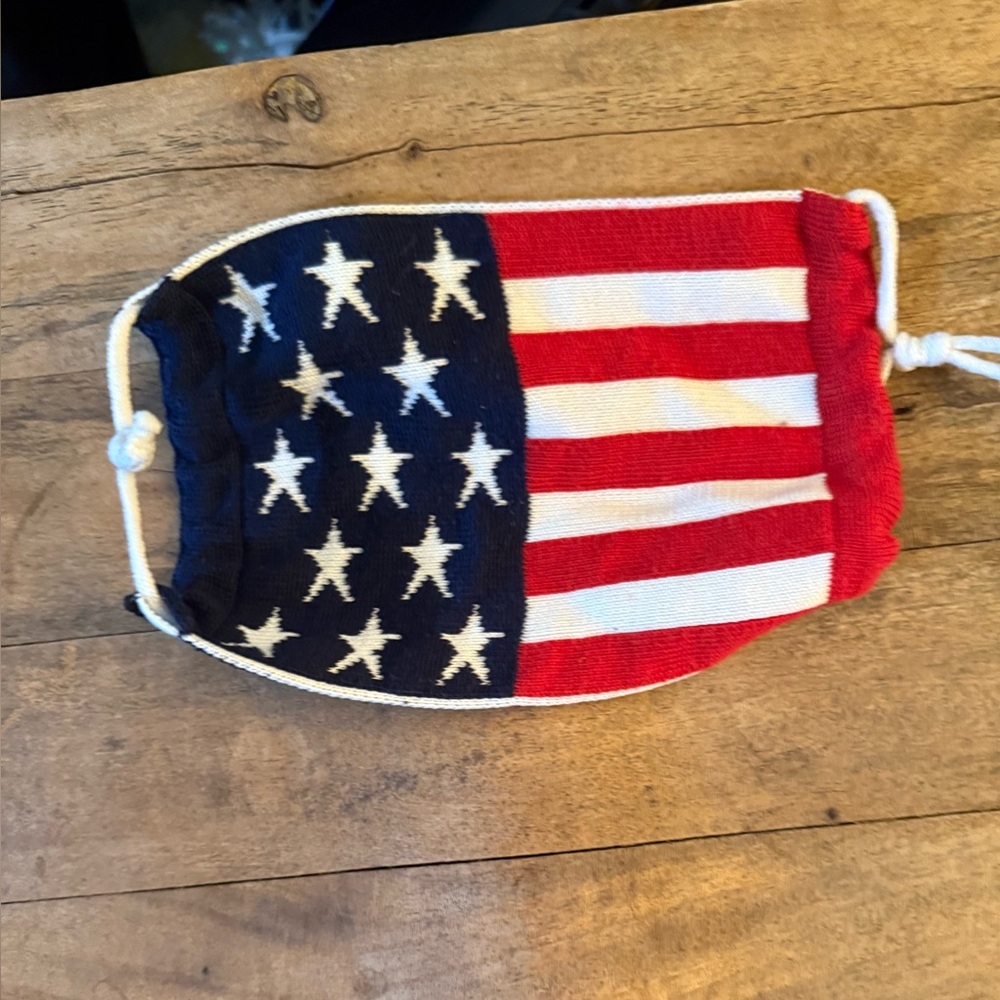 Source Unknown Red, White, and Blue Face Mask